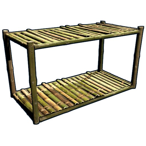 half bamboo shelves