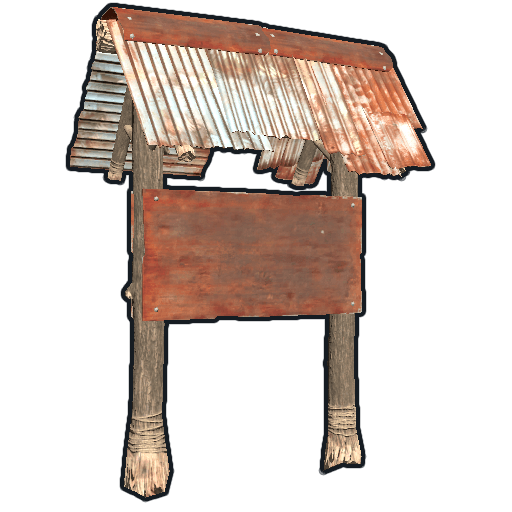 sign post town roof