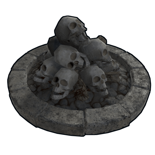 skull fire pit